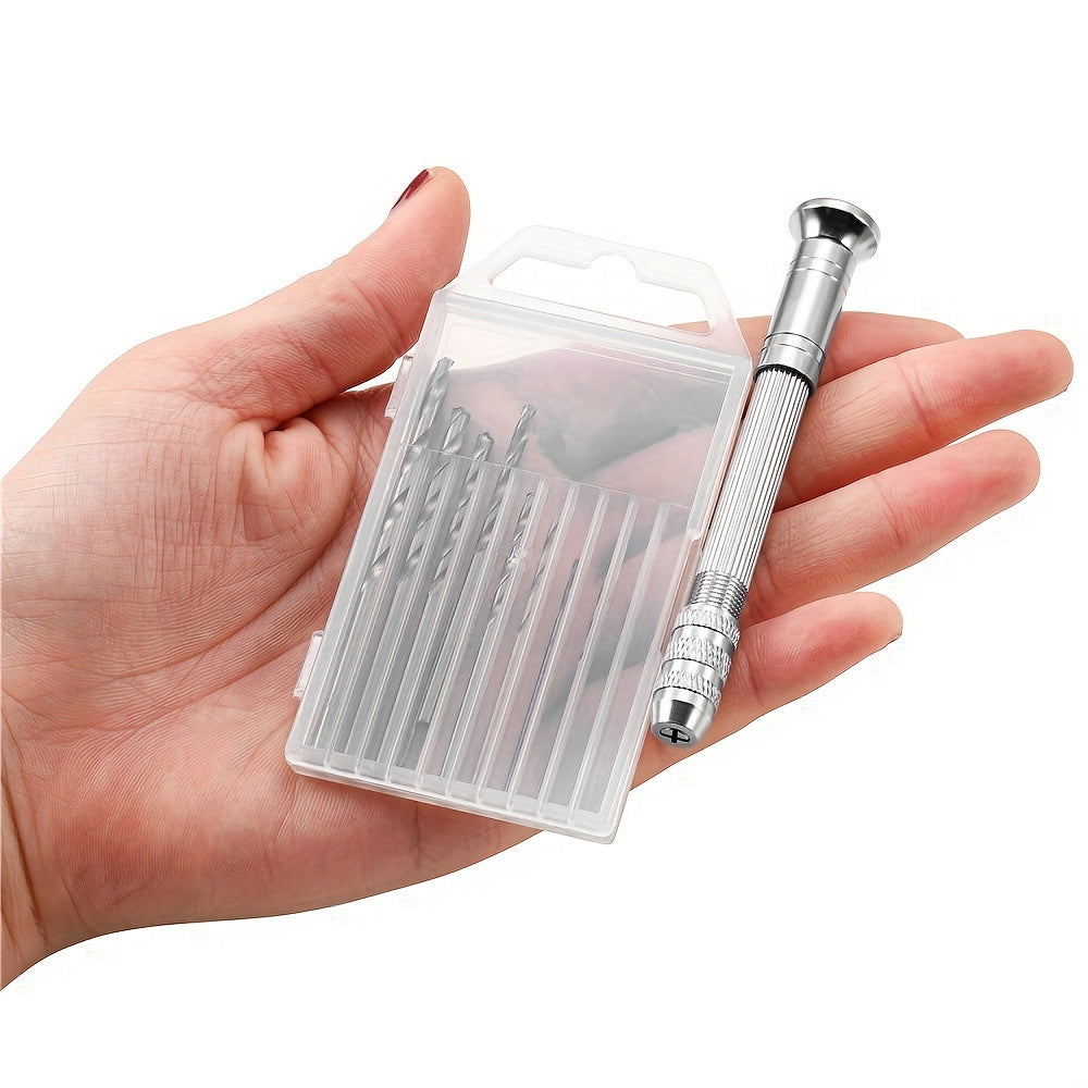 Jewelry Making Kit with Screw Eye Pins and Hand Drill Tools for Resin and Epoxy Molds