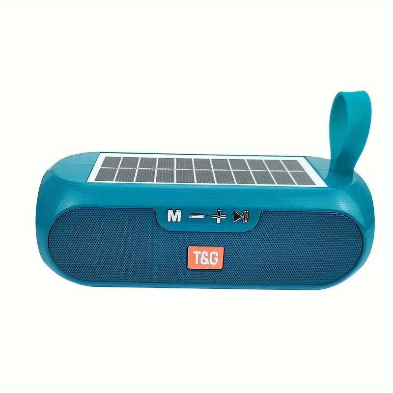 Wireless Solar Speaker with 10W Power, IPX-4 Water Resistance, Bluetooth FM Radio