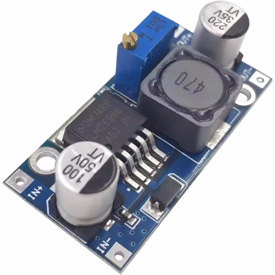 Juego de 5 módulos convertidores buck DC-DC ajustables para suministro de energía en electrónica