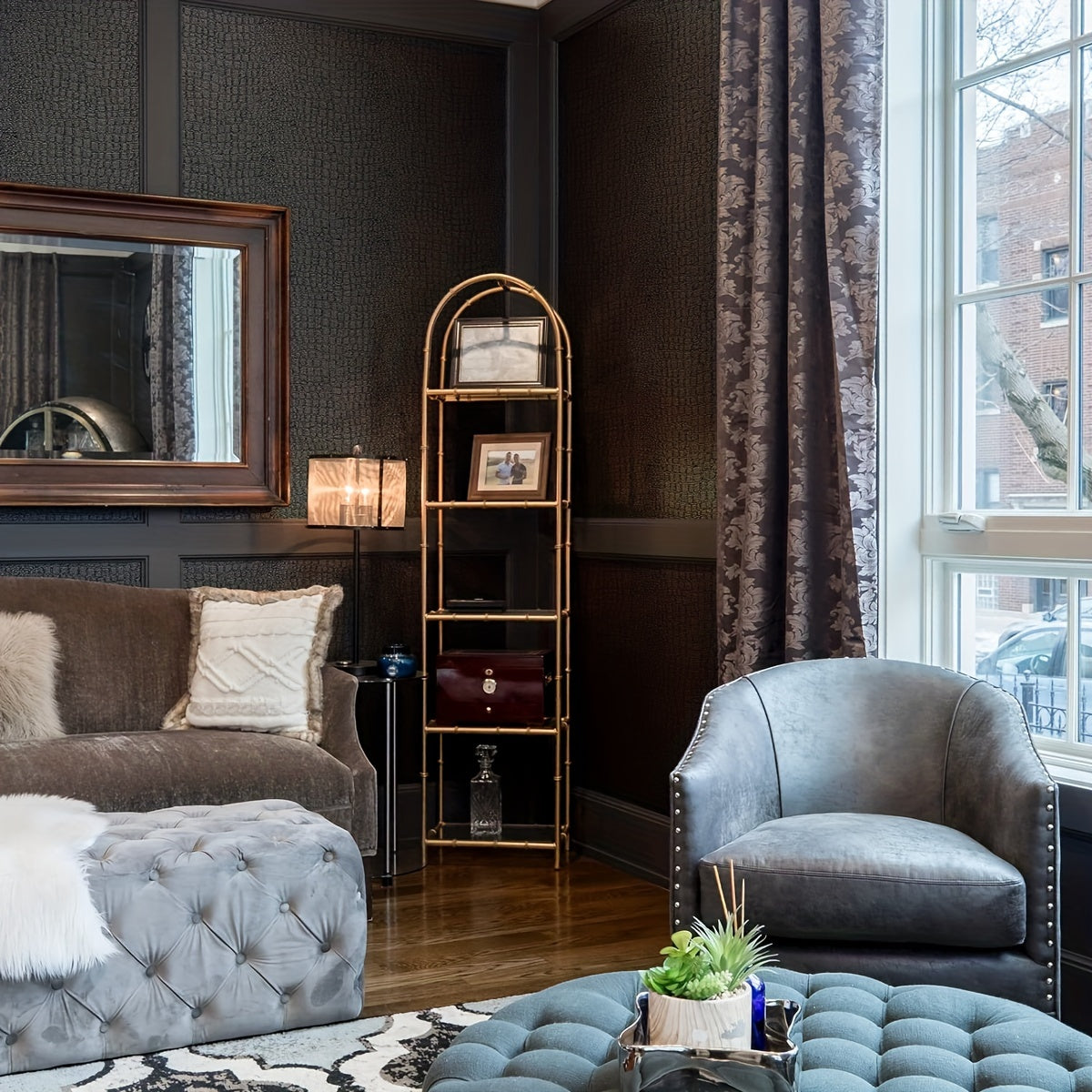 Crocodile Pattern Self-Adhesive Waterproof Wallpaper Thick Detachable DIY Room Decor