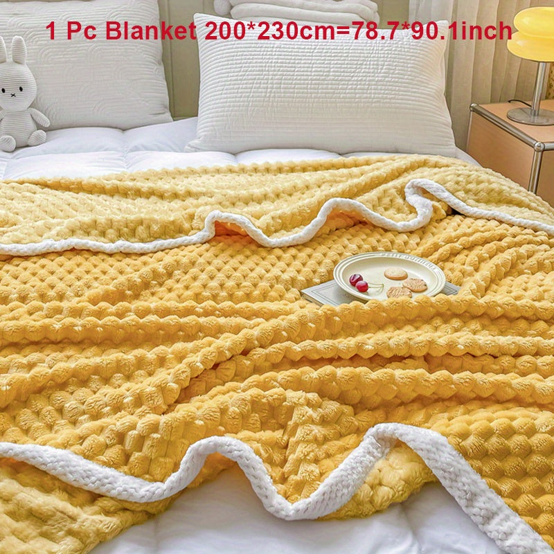 Fleece Blanket for Couch Sofa Bed Camping Travel Cozy Soft Warm Gift