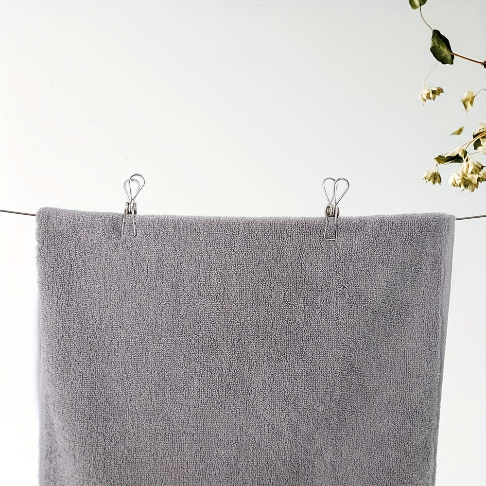 Juego de 30 o 60 pinzas de ropa de acero inoxidable para lavandería y colgar ropa