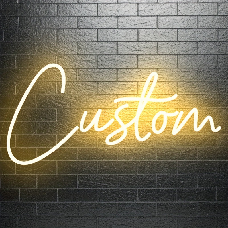 Letrero de neón LED personalizado para bodas, cumpleaños y fiestas. Eficiente en energía, fácil de instalar, idea de regalo