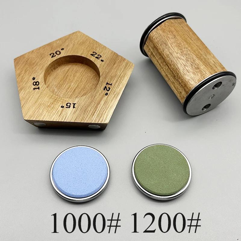 Набор точилок для ножей из алмазной наждачной бумаги, 5 углов, магнитный держатель, кухня