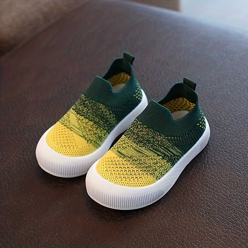 Lightweight Knitted Sneakers for Kids Boys and Girls Breathable Casual Shoes for Spring and Fall