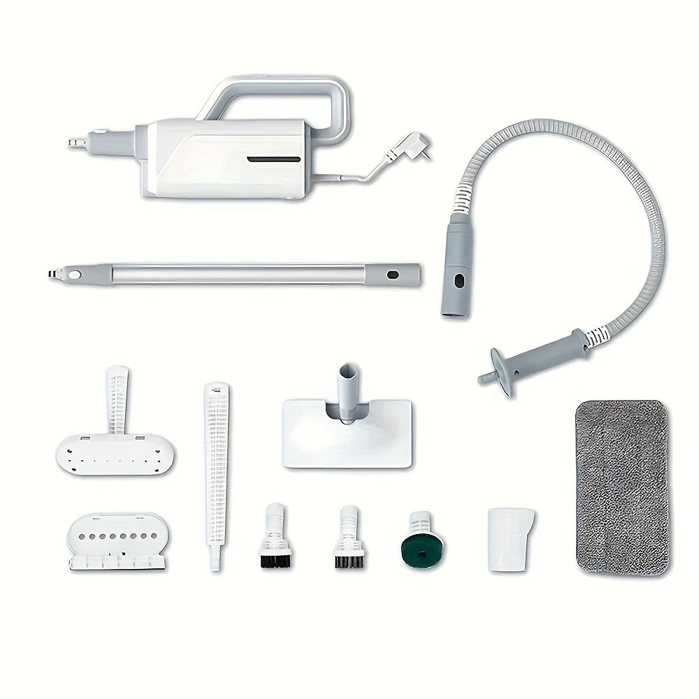 BALASHOV Elektrik Bug'li Mopa, EU Plug bilan, 360ml Suv Tanki, 30-soniya tez isitish, ikki bug' rejimi, almashtiriladigan cho'tkalar, turli xil pol turlari uchun ergonomik tutqich, foydalanish oson, tez