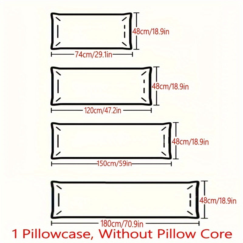 Velvet Body Pillowcase Breathable Milk Velvet Cozy Sleep Available in Single and Double