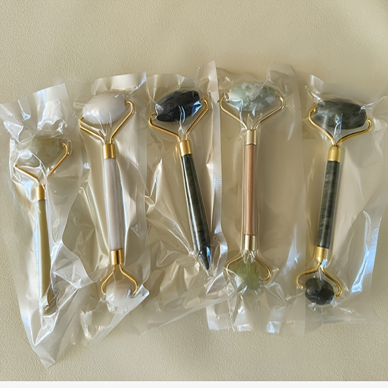 Массажер для лица Jade Roller, доска Gua Sha, набор косметических инструментов