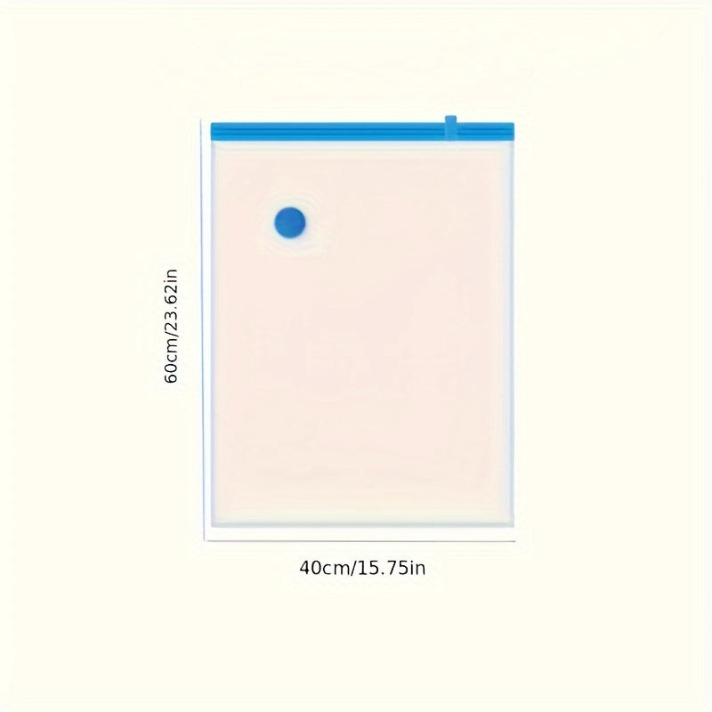 Vacuum Storage Bags 6-Pack with Manual Pump for Clothes Travel Home Organization