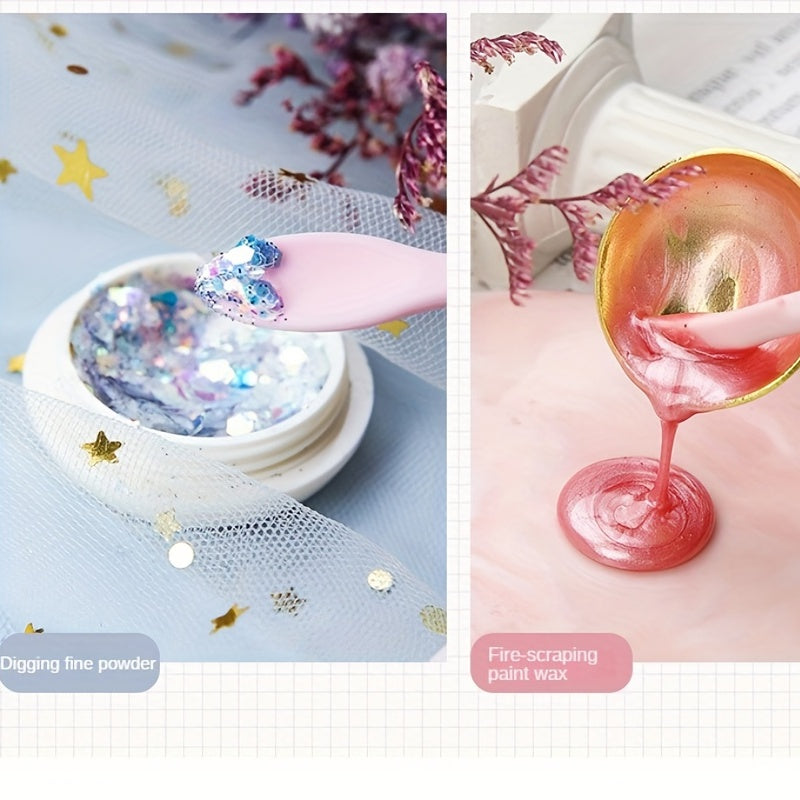 Скребок для воска из силикона с длинной ручкой, устойчивый к высоким температурам, лопатка для перемешивания, кухонный инструмент