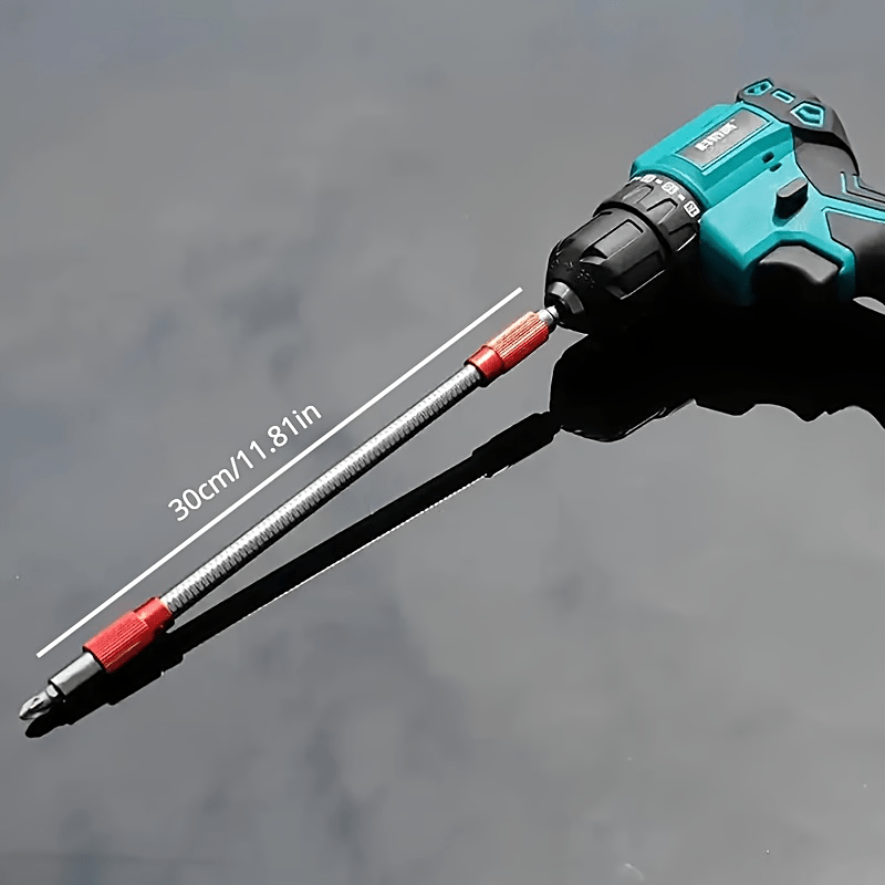 Magnetic Hex Screwdriver Bit Holder with Flexible Metal Extension 30cm