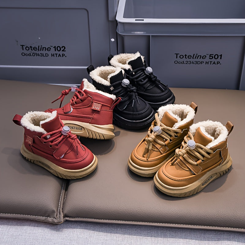 Kids' High-Top Skateboard Shoes Boys Girls Toddler Non-Slip Casual Outdoor Sneakers