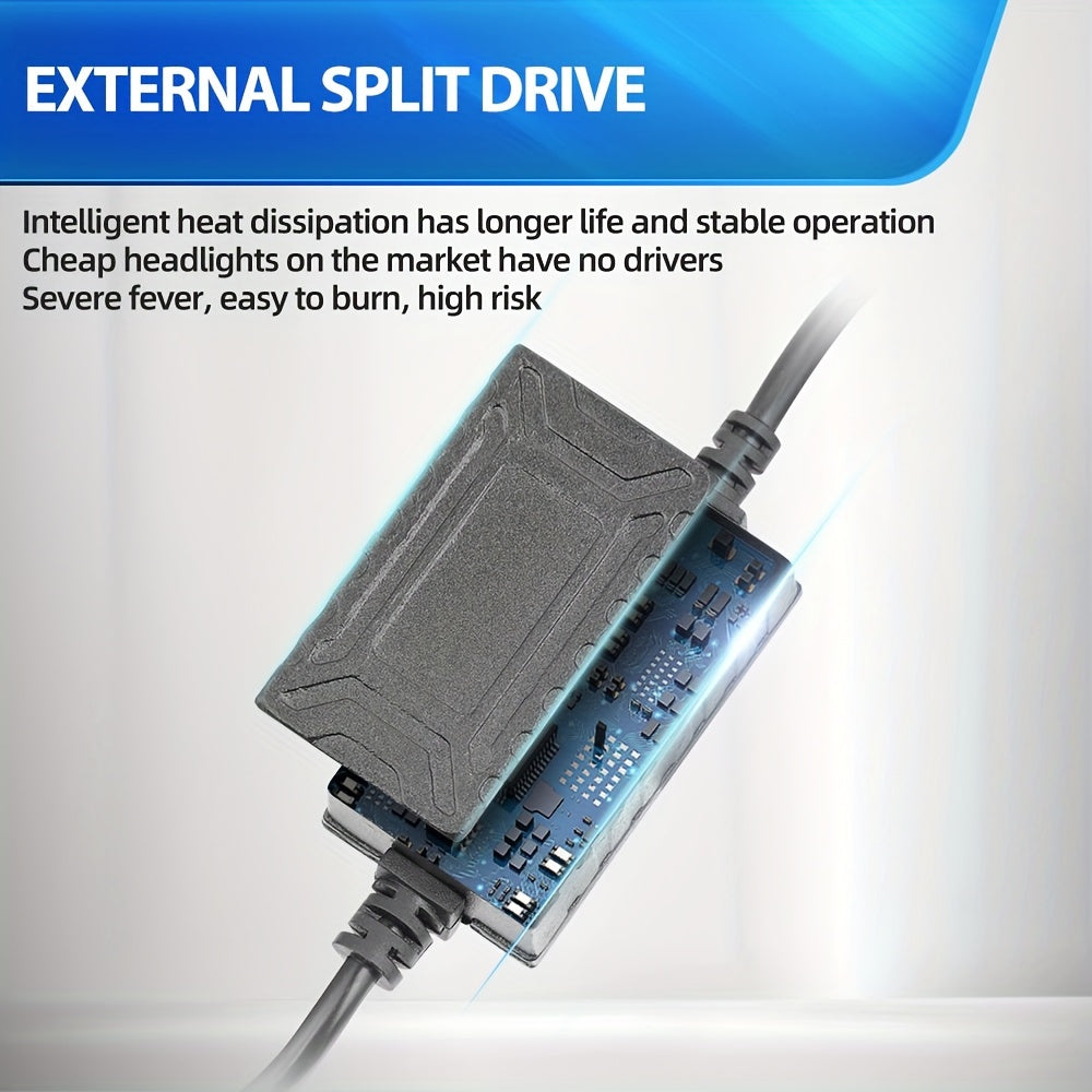 Roadsun 2 шт. H4 LED проекторов 60000LM 200W фары 6500K белый автомобильный свет для левостороннего движения