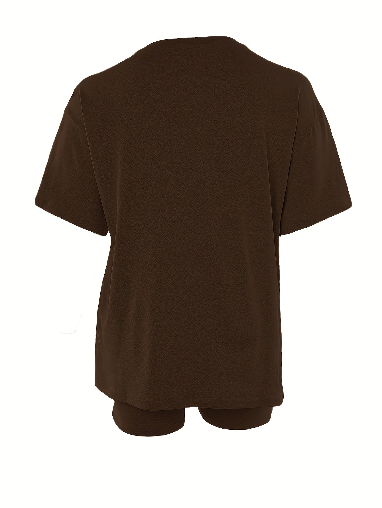 Women Plus Size Leopard Print Sleepwear Set Short Sleeve T-Shirt Shorts