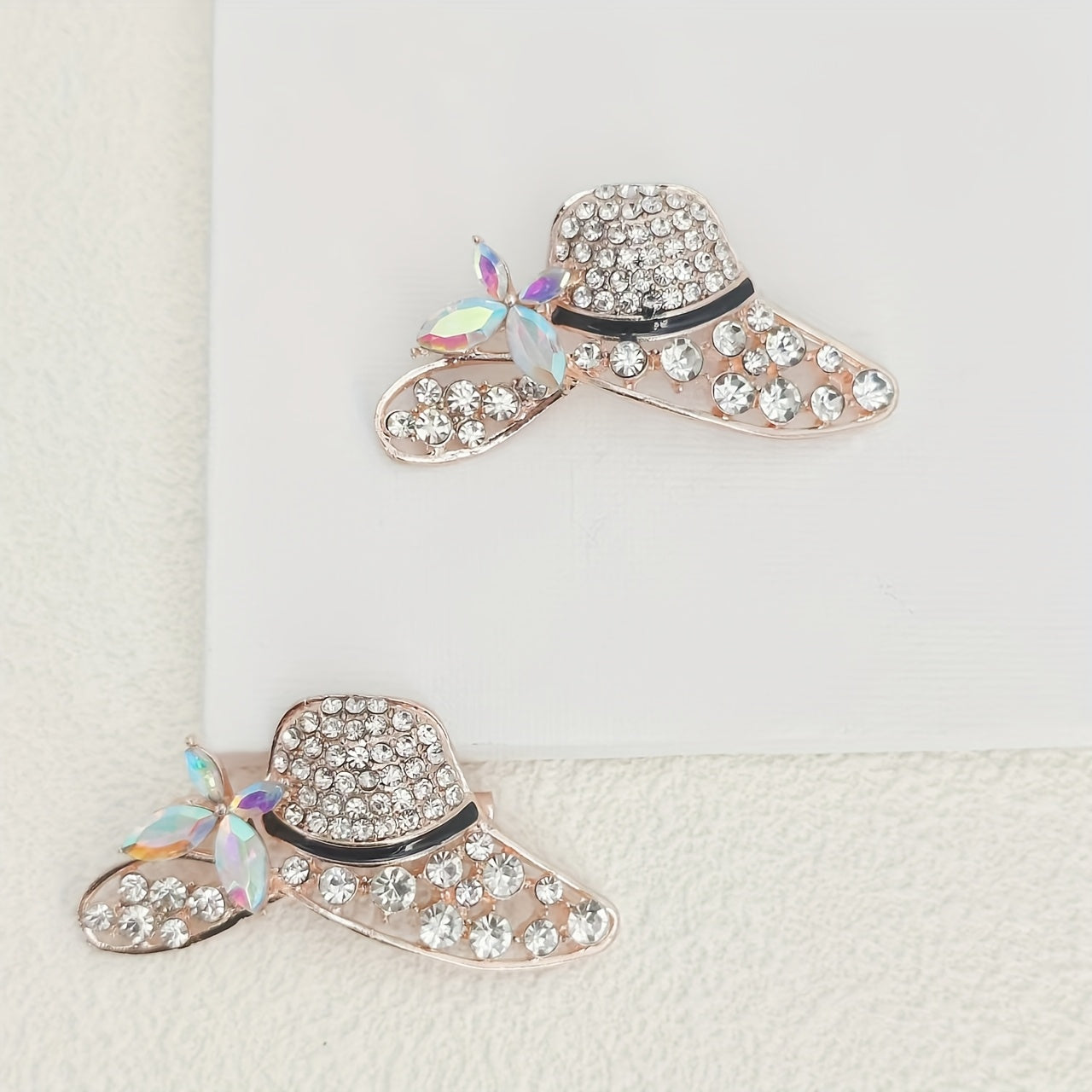 Women's Sweater and Coat Brooch Set with Hat Pin Accessory in Alloy