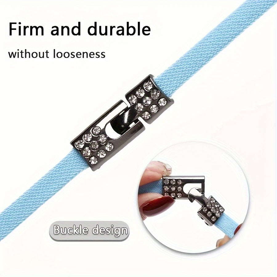 Unisex Plastic No-Tie Shoelace Buckles Shoe Accessories for Men and Women