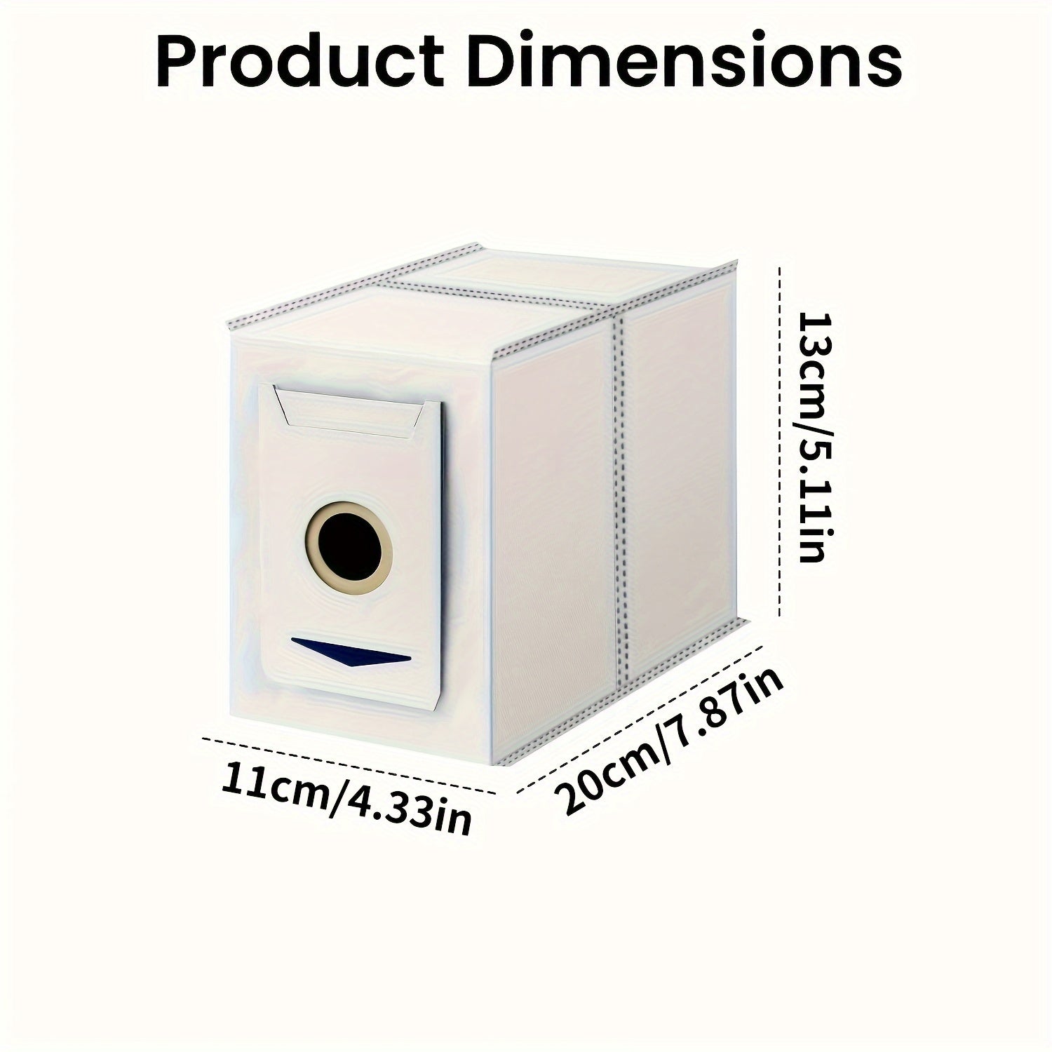 5 ta to'plam robot changyutgich uchun changyutgich sumkasi, yuqori samarali filtr bilan, T30Pro T30Max uchun