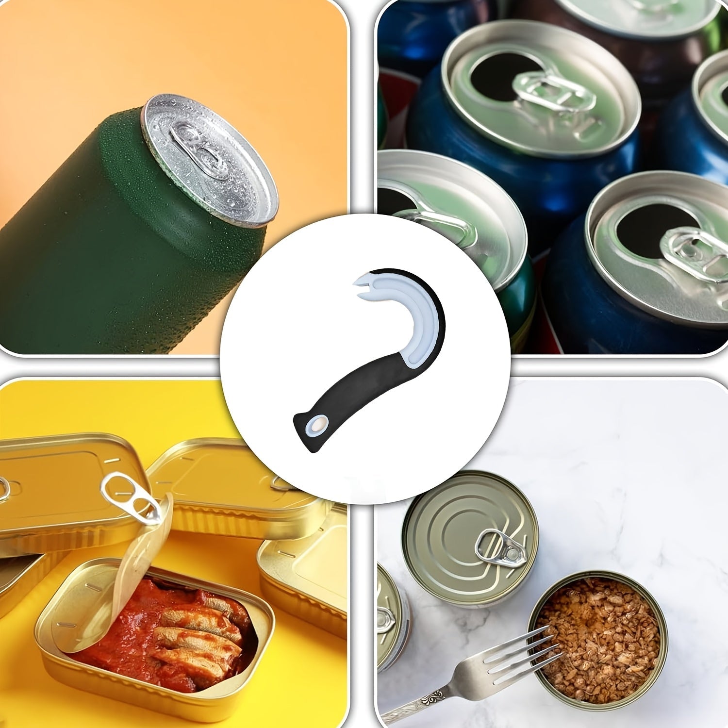 Qulay J-şaklidagi ichimlik ochgich - Uyda, restoranlarda va bayram tadbirlarida ideal