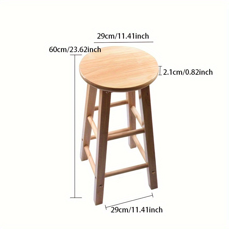 Nordic Style Bar Stool 30cm Height Retro Design for Bars and Cafes