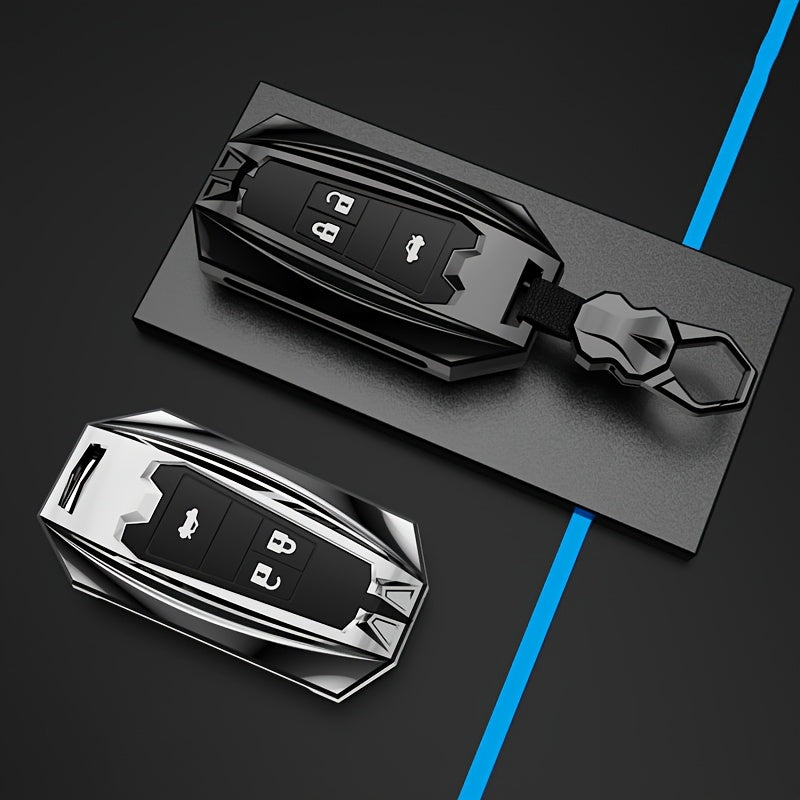 Car Key Cover Zinc Alloy Black Fob Shell for SUV with Logo Durable Washable