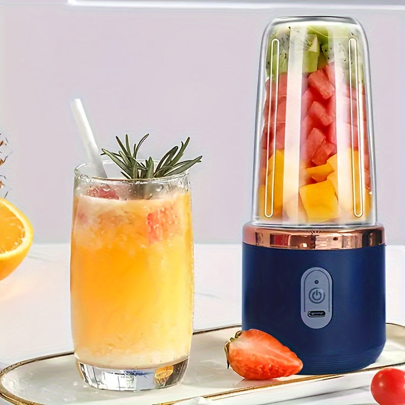 Personal USB Rechargeable Blender with BPA-Free Plastic Cup for Home and Travel