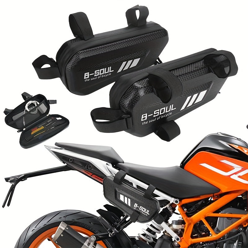 Motorcycle Side Storage Bag Hard Shell Triangle Waterproof Rainproof