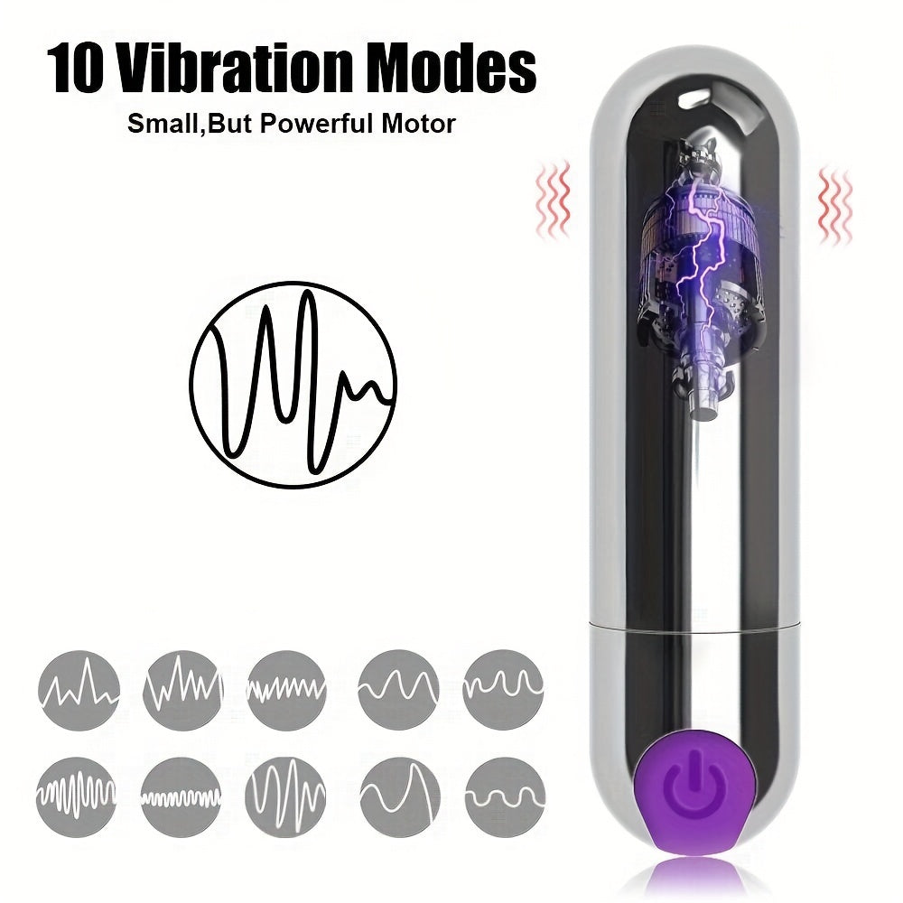 Female Reusable USB Rechargeable 10-Speed G-Spot Wand Vibrator