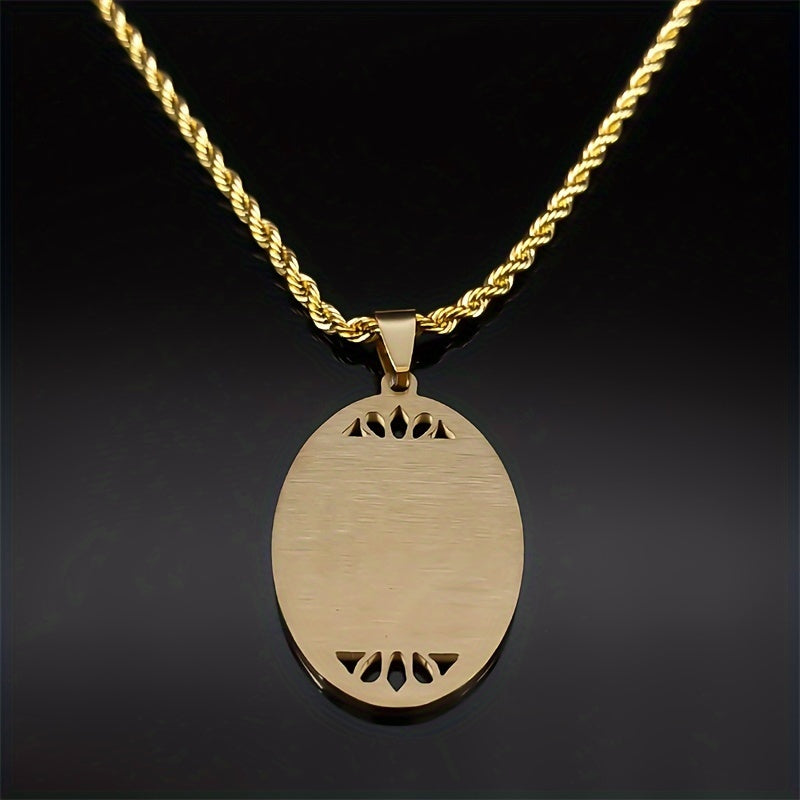 O'ziga xos sovuq uslubga ega oltin zanglamas po'latdan yasalgan Ramazon marjon zanjiri, erkaklar va ayollar uchun ideal. Ushbu nozik zargarlik aksessuar bilan shaxsiyatingizni namoyish etishning mukammal usuli.