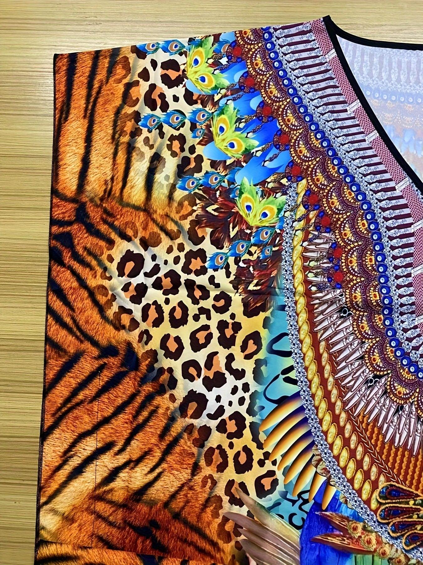 Plus o'lchamli maxi kaftan kiyi V-shakli bo'yin Batwing qo'lqopli abaya Islom kiyimi