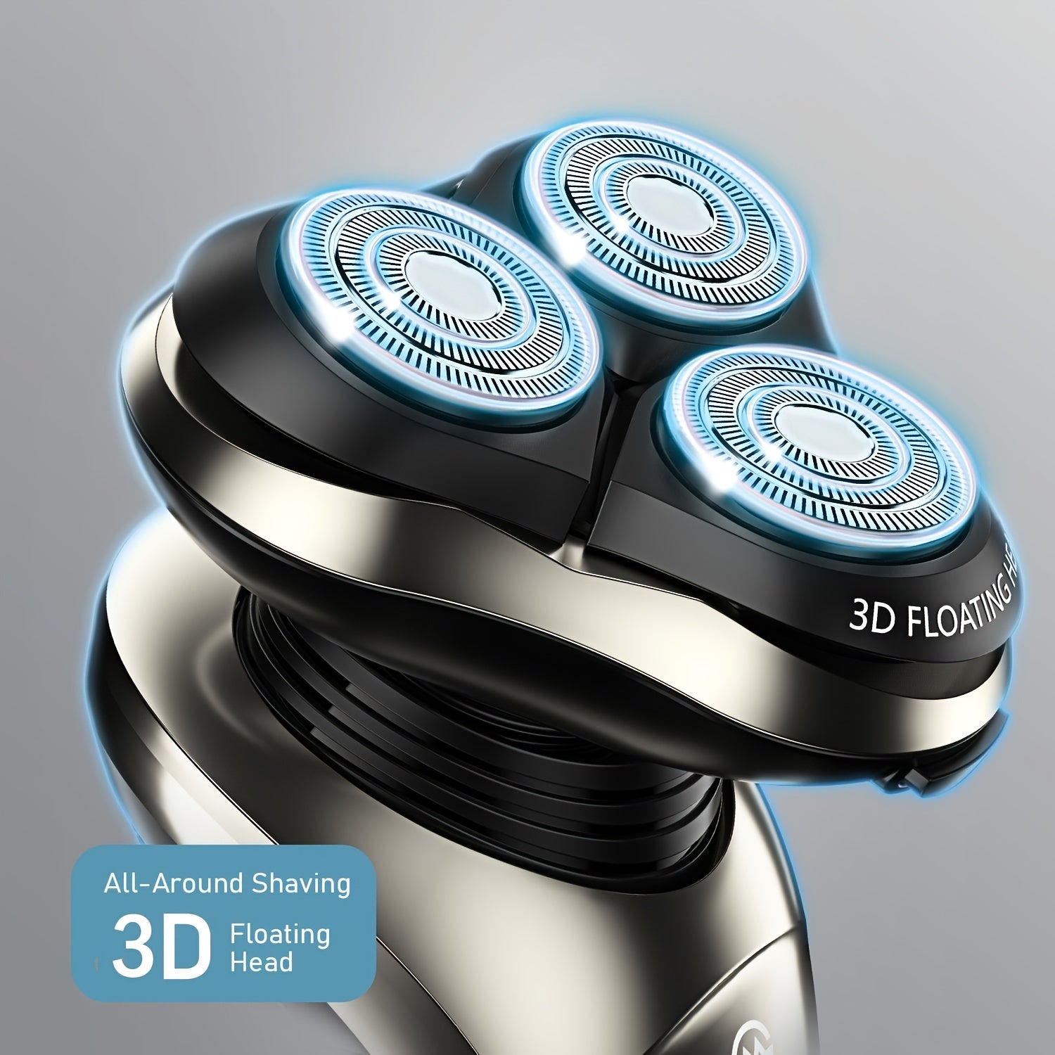 Afeitadora eléctrica para hombres húmeda y seca, pantalla LCD, recortadora de precisión, estación de limpieza y carga, navajas de acero inoxidable