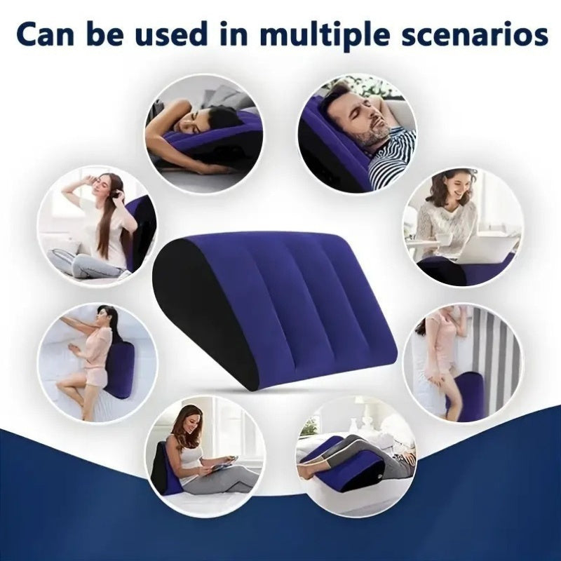 Almohadilla inflable de apoyo para maternidad para comodidad durante el embarazo, cuña portátil de PVC suave con funda transpirable
