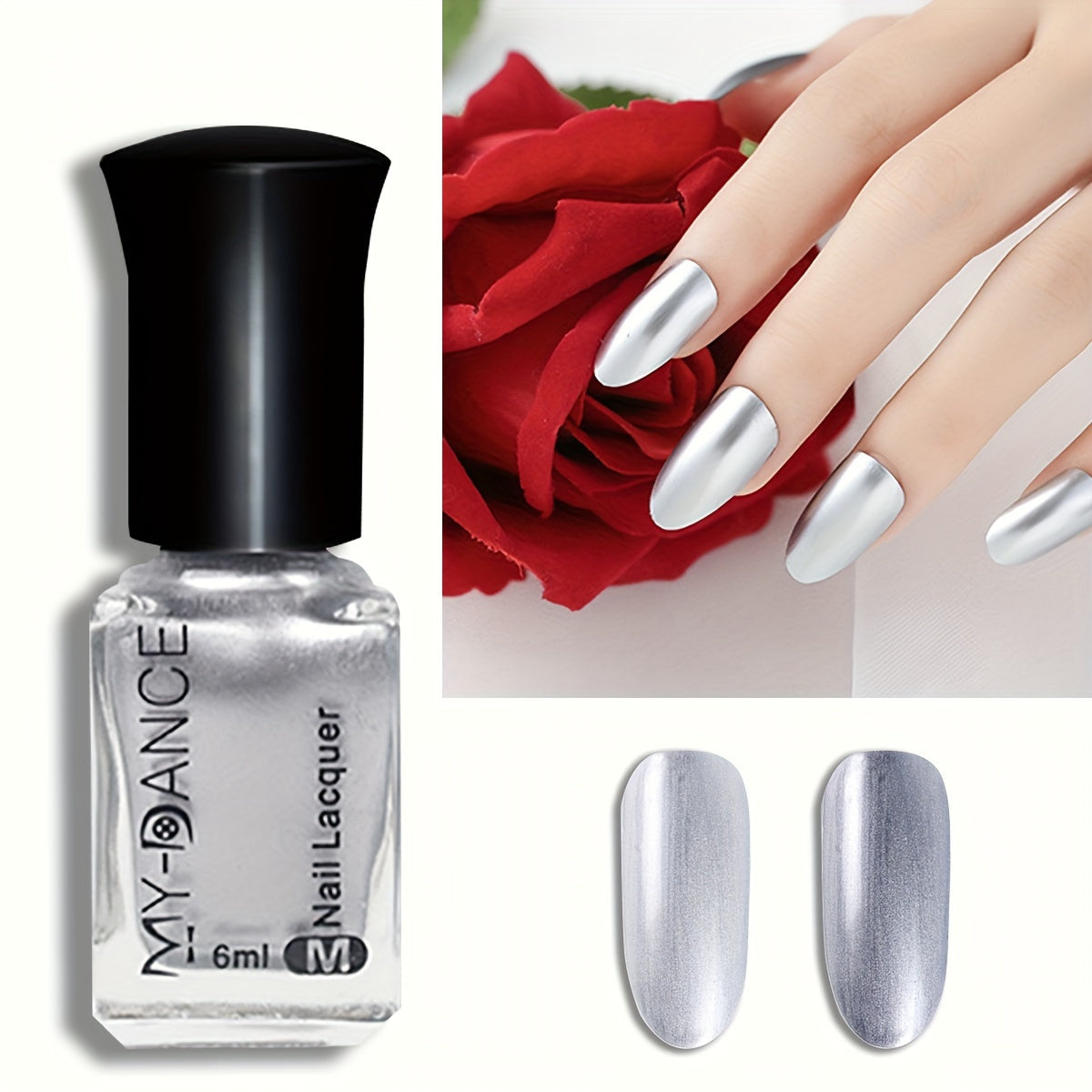 Women Golden Titanium Nail Polish Multi-Color High Gloss Quick-Dry