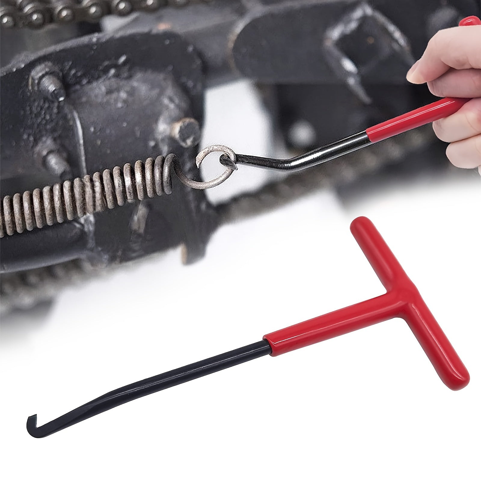 Universal Motorcycle Exhaust Pipe Spring Hook T-Shaped Handheld Puller Repair Tool