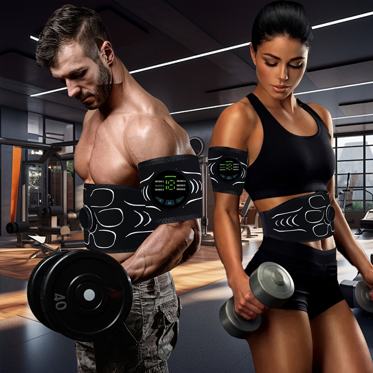 EMS Fitness Belt uch qismli to'plami uyda massaj qilish va qorin mushaklarini shakllantirish uchun, shuningdek, bayram sovgasi sifatida ham mos keladi.