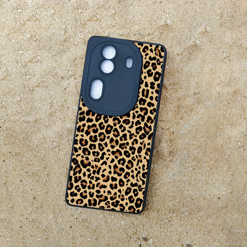 Leopard Print Phone Case for iPhone Samsung Redmi Anti-Fall Soft Thickened