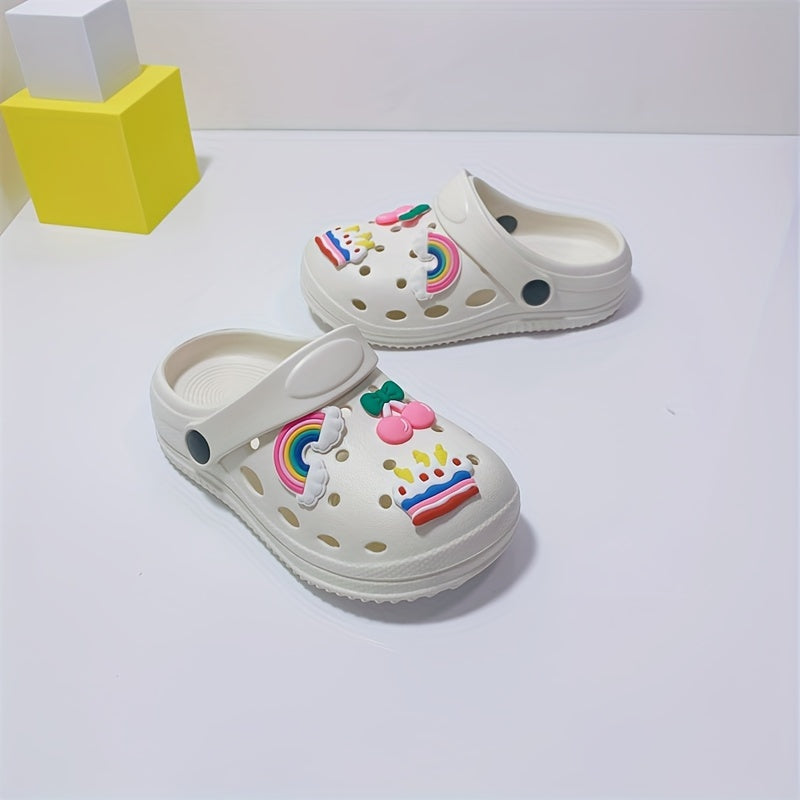 Girls Cartoon Slippers Non-Slip Lightweight EVA Indoor All-Season