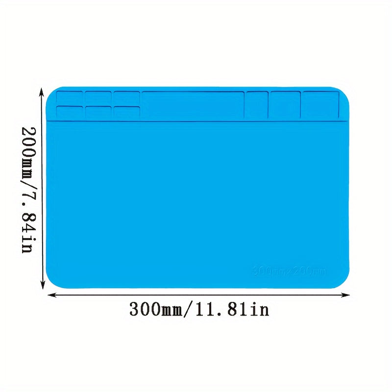 Silicone Anti-Static Workbench Mat for Electronics Heat Resistant Tool Organizer