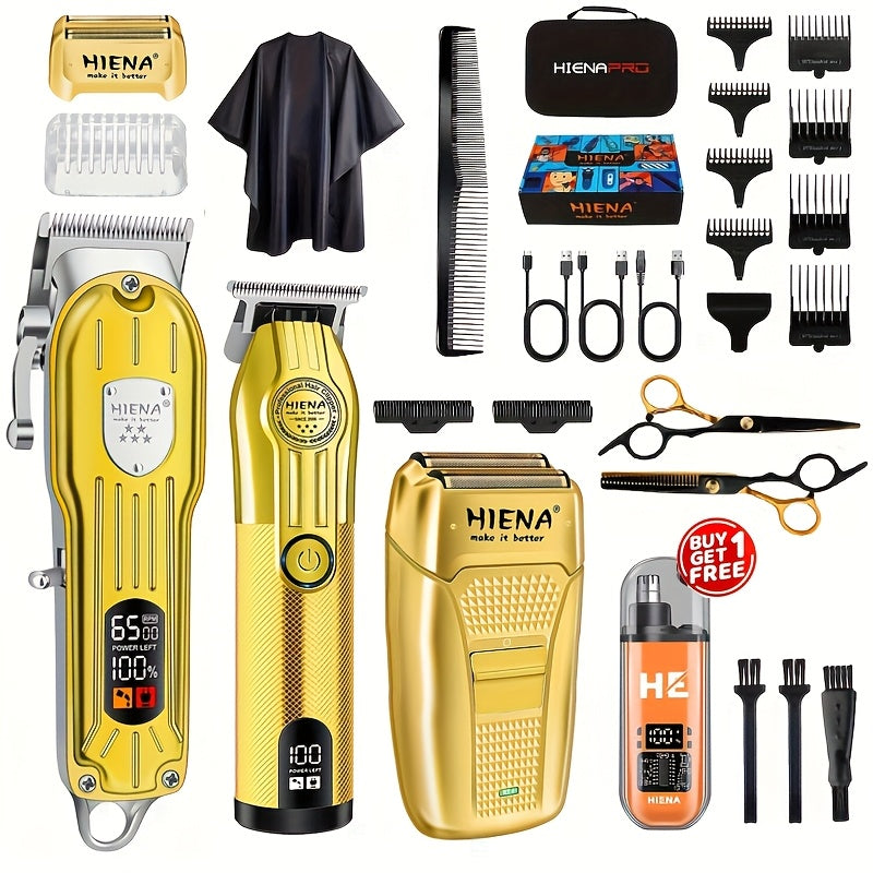 4 шт. профессиональный барберский набор USB-заряжаемый электробритва триммер борода геймер носовой триммер