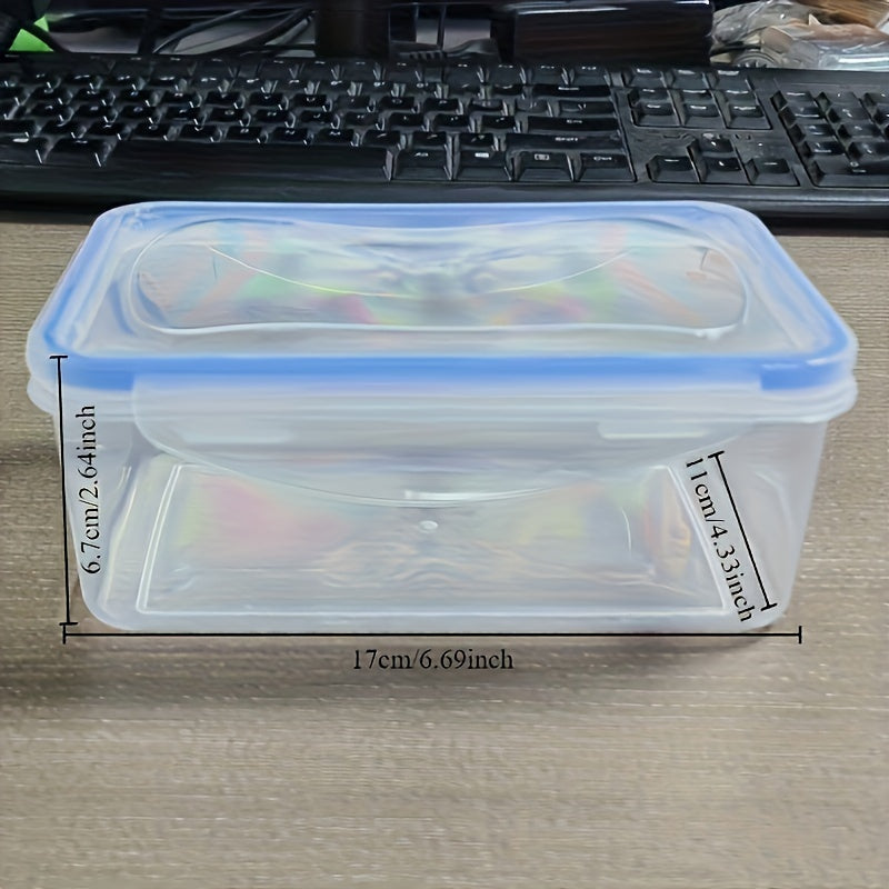 Food Storage Container 17.5cm BPA-Free Transparent Stackable Freezer Microwave Safe