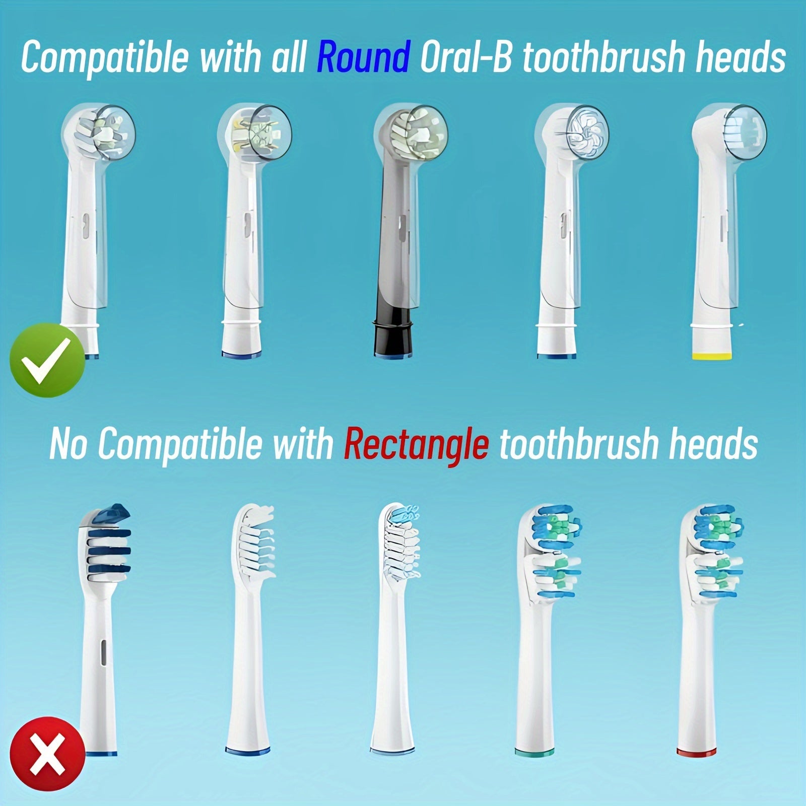 2 Pack Electric Toothbrush Head Covers Dustproof Protective Caps for Oral-B and More