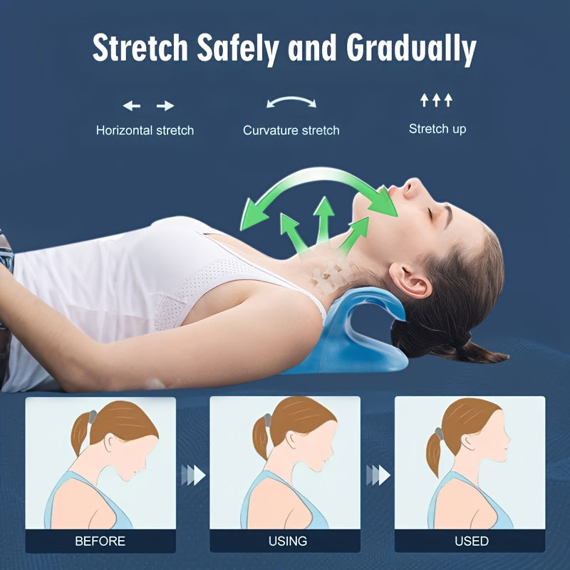 Cervical Spine Massage Pillow for Neck and Shoulder Relaxation Gravity Acupressure Stretching