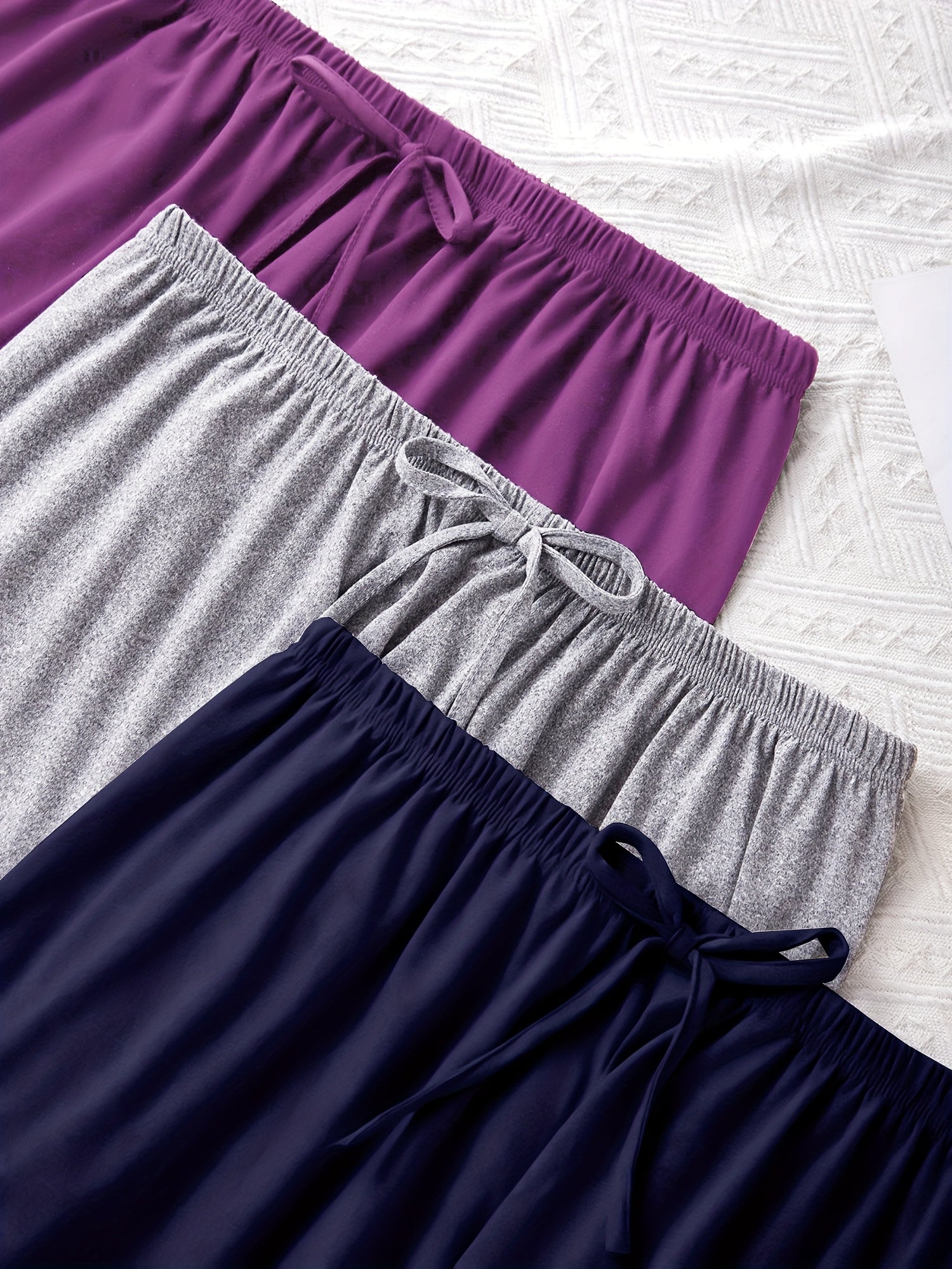 Pantalones joggers casual de color sólido para mujer en poliéster y elastano para uso en casa