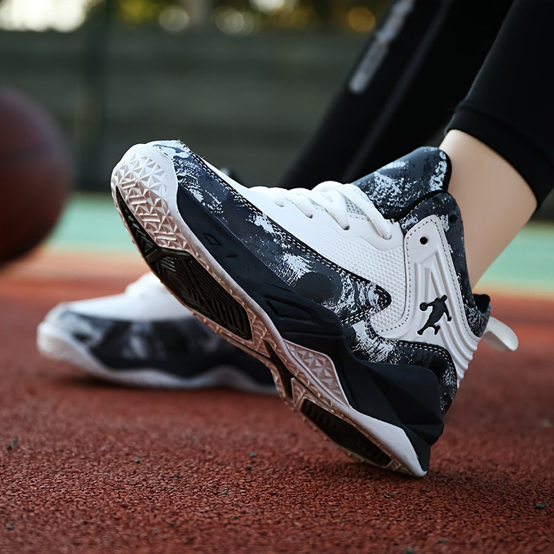 Boys' All-Season Breathable Low Top Lace-Up Sneakers Non-Slip Casual Sports