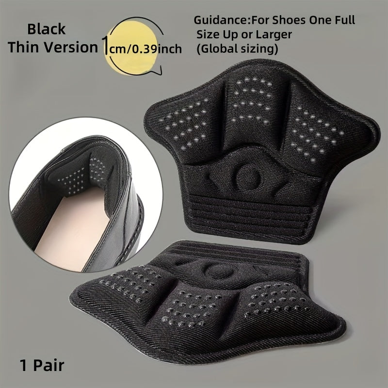 Unisex Heel Grip Liners Adjustable Anti-Slip Cushion for Loafers Gray/Pink