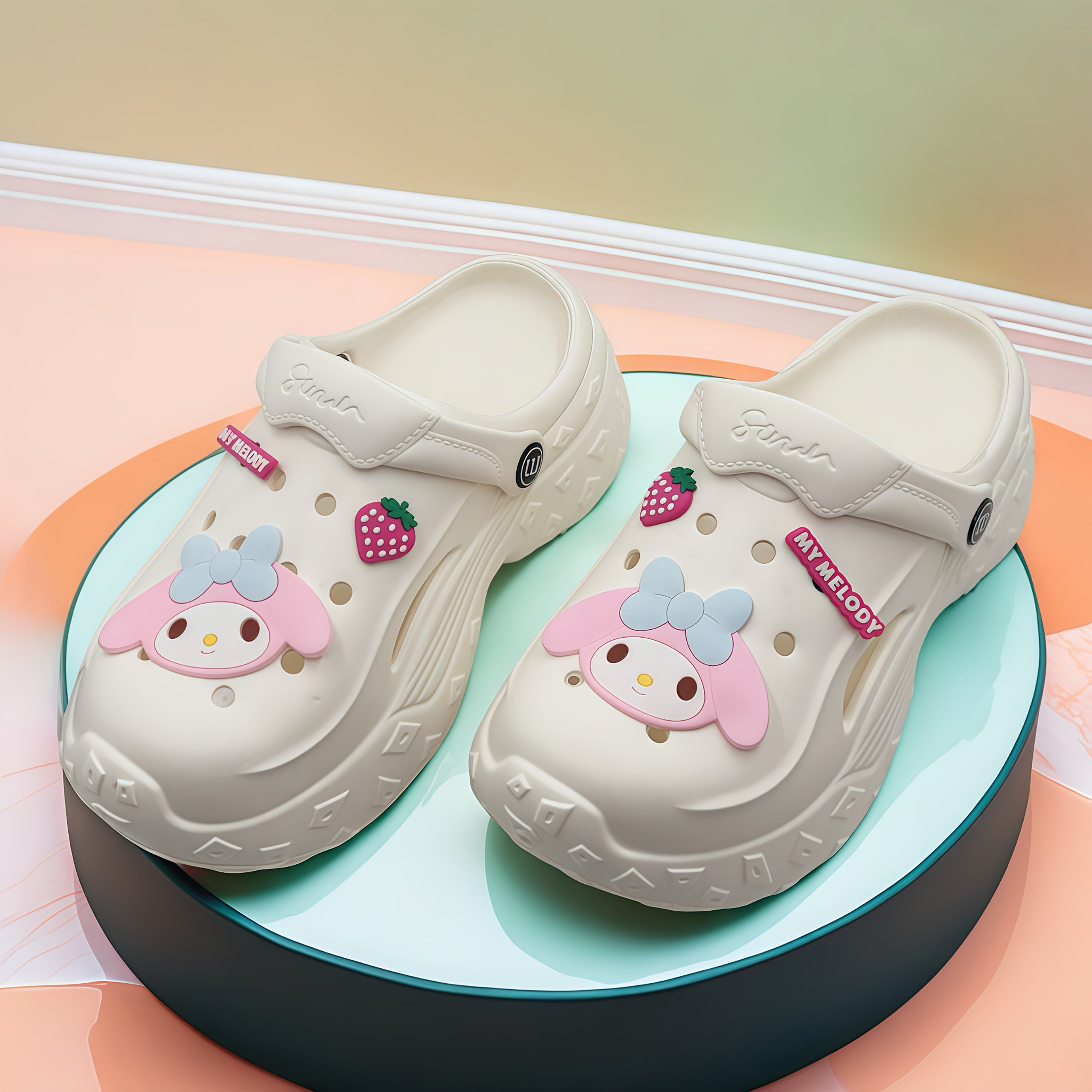 Women's Cartoon Melody Shoes EVA Clogs Lightweight Breathable Summer