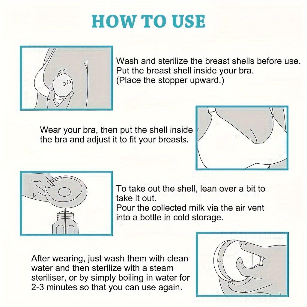 Portable Leakproof Breast Milk Saver Pads Synthetic Rubber for Feeding and Mom Care