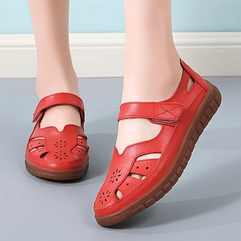 Women's Flats with Soft Sole and Ankle Belt for Casual Wear