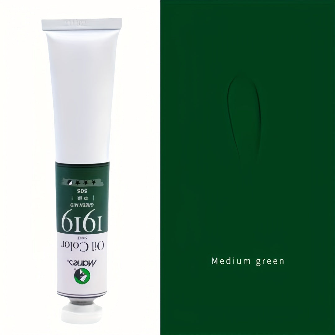 50ml White Oil Paint Tube for Canvas and Graffiti Art Professional Artist Grade