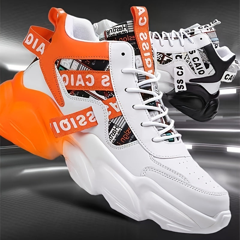 Men's High-Top Sneakers for Basketball Running Casual All-Season Durable Rubber Sole