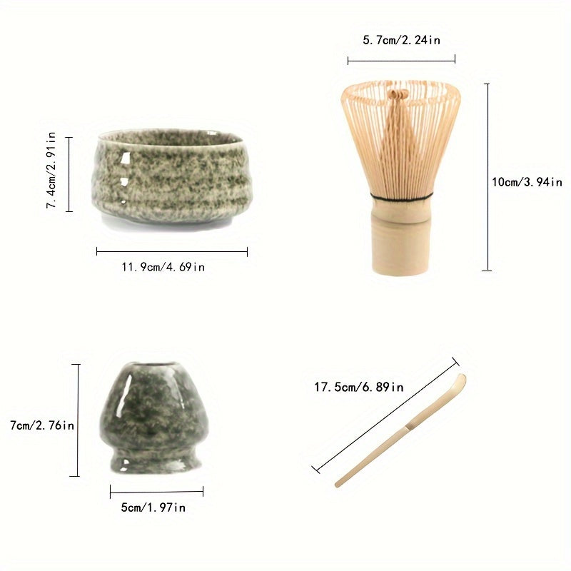 Complete Matcha Tea Tools Set with Bowl and Utensils for Home Tea Parties